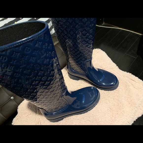 Louis Vuitton Shoes - Blue LV rain boots